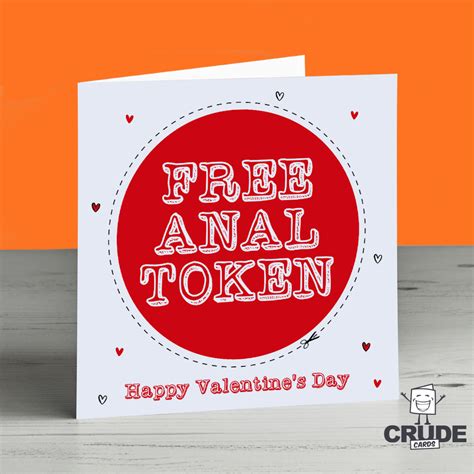 free anal token happy valentine s day card crude cards