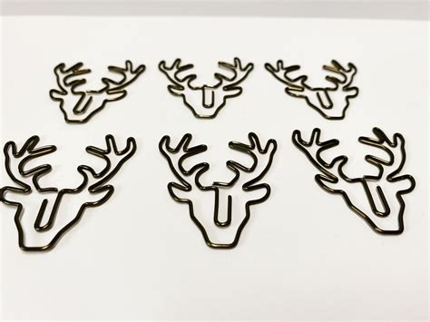 Reindeer Paperclips Cute Christmas Paperclips Stag Clips Etsy