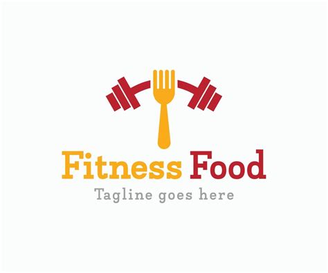Fitness Food Logo Gym Food Healthy Fitness Logo Design 12335880 Vector