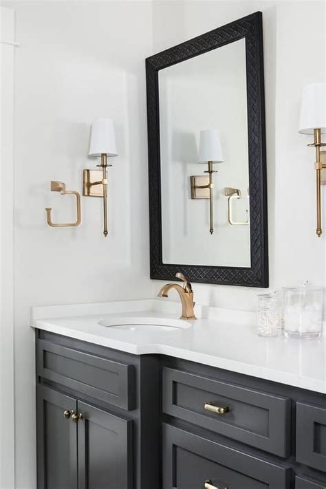 Black Bathroom Vanity With Gold Hardware Fiscus Mezquita