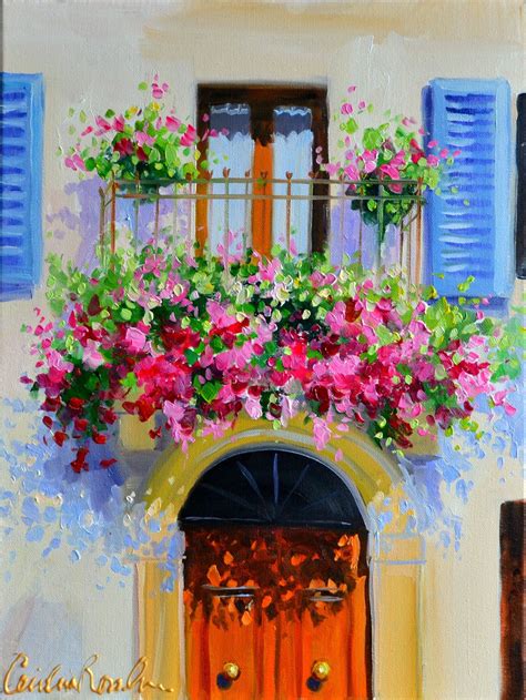 Exterior Art Print Of Provence Balcony Beautiful French Etsy
