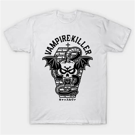 Castlevania Vampire Killer Clothing Summer Solid T Shirt Male Casual Tshirt Fashion Mens Short