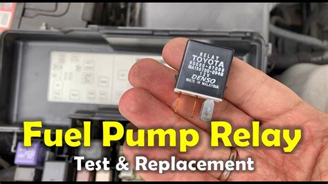 Fuel Pump Relay Test And Replacement Toyota Camry 2003 Youtube