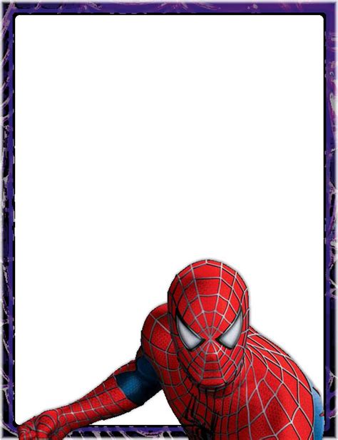 Bordes Decorativos: Bordes decorativos del Hombre Araña (Spiderman