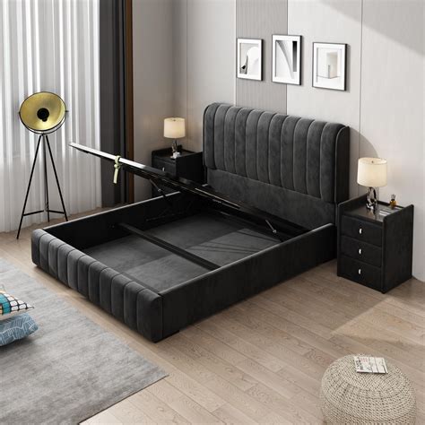 Queen Bed with Storage - Elevate Your Bedroom - Easy Home Furniture