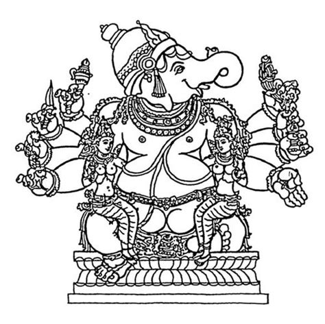 Hindu Gods And Goddesses Coloring Pages
