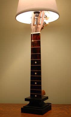 Amber art glass acoustic guitar lamp at the music stand. Chibson lamp - The Acoustic Guitar Forum | music decor ...