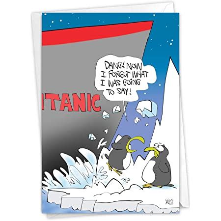 Amazon Com NobleWorks 1 Happy Birthday Card With Funny Cartoons