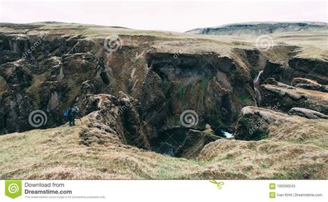 Fjadrargljufur Canyon In South East Iceland Stock Image Image Of