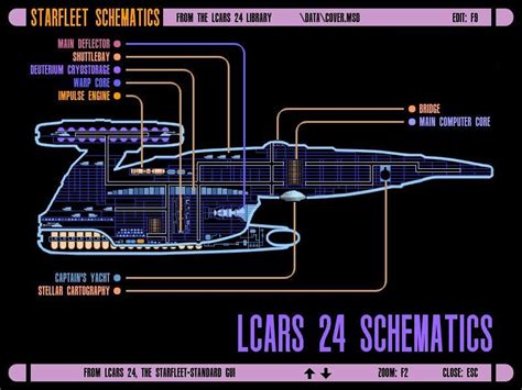 Star Trek Lcars24 Schematics 84 Full Color Schematics Of Various