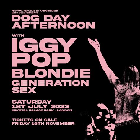 godfather of punk iggy pop to play huge uk show with blondie a sex pistols generation x