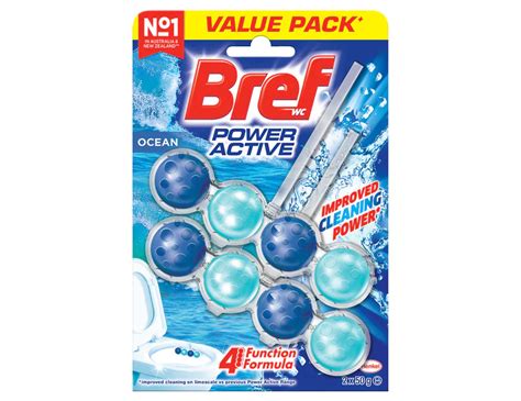 Bref Blue Active Ocean Breeze Rim Block Toilet Cleaner 2x50g100g