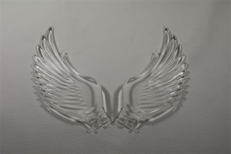 Clear Wings For Flying Goddess Angel Novelty Custom Hood Ornament New