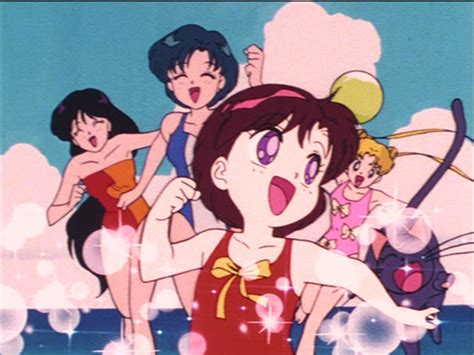 Sailor Moon Episode 20 Sakiko Rei Ami And Usagi At The Beach Sailor Moon News