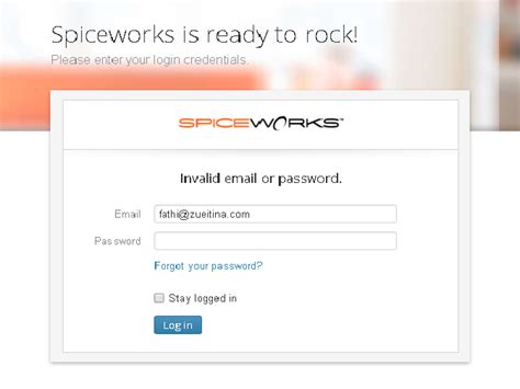 End User Password Spiceworks General Support