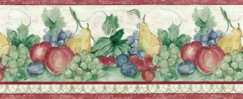 Many uses for advertising, book page, paintings. Grapes Fruit Vintage Wallpaper Border Kitchen KT5233B