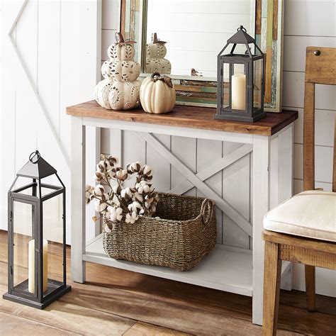 10 White Farmhouse Entry Table