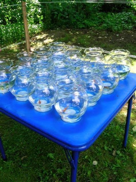 Diy Carnival Goldfish Game 1 Glass Bowls A Couple Packages Of Ping