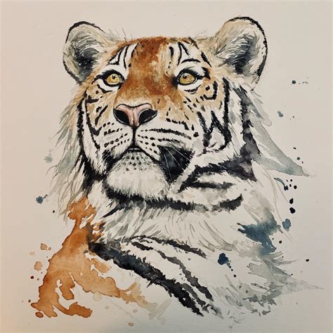 A Tiger Rwatercolor