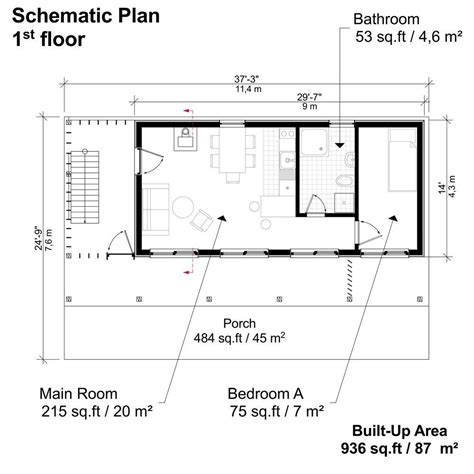 Wood Frame House Floor Plans With Loft And Porch Building Costs Building A Tiny House Diy