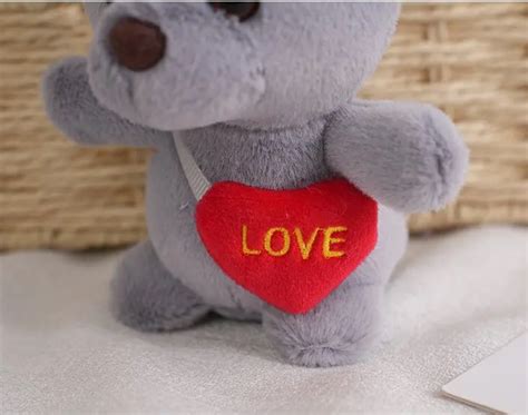 12cm Cute Teddy Bears Animal Stuffed Lover Bear Plush Doll Toy Keychain