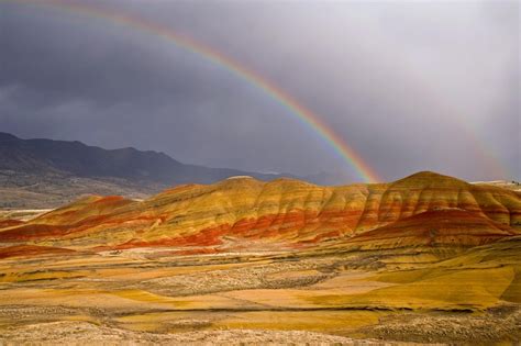 1920x1080 Resolution Rainbows On Top Of Mountain Hd Wallpaper