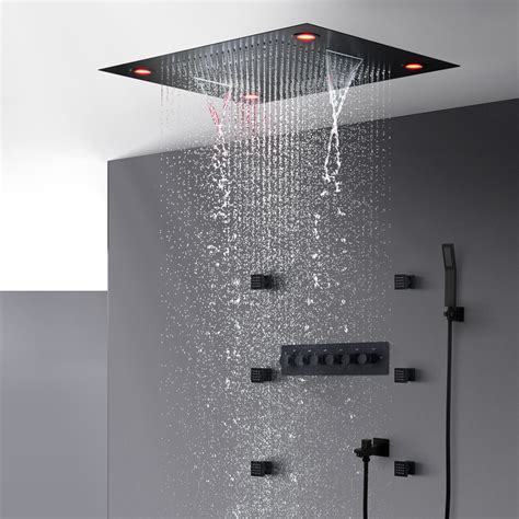 5 Function Shower Head Rainfall Shower System Led Juno Showers