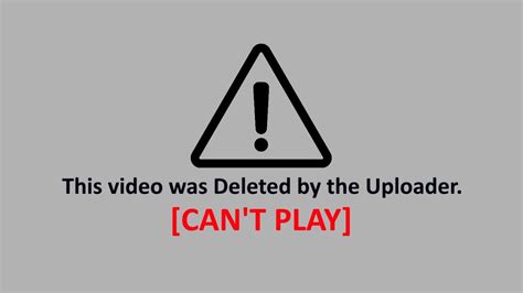 Deleted Video Youtube