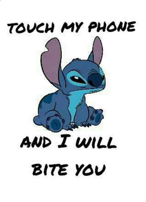Stitch Wallpaper And Phone Image Dont Touch My Phone Funny