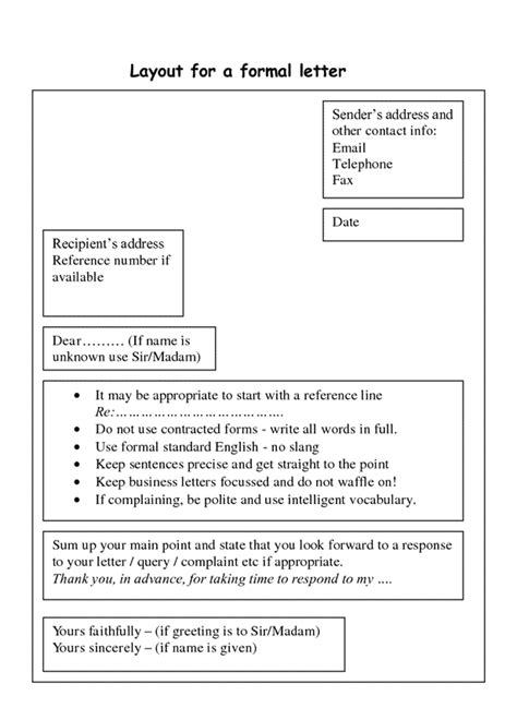 How to Write a Formal Letter | Useful Phrases with ESL ...
