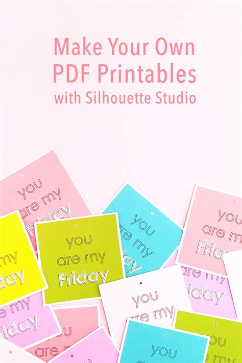Create Your Own Pdf Printables With Silhouette Studio