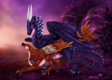 Rule 34 2018 Blue Eyes Claws Day Detailed Background Dragon Duo