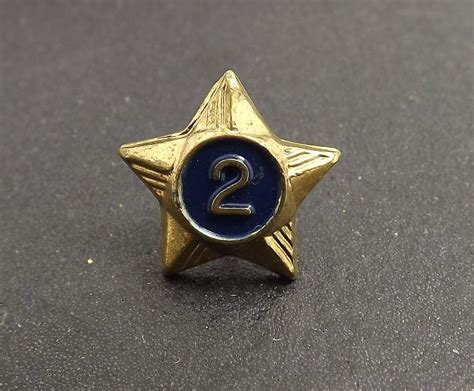 Collectible Vintage Boy Scouts 2 Year Enamel Star Hat Pin