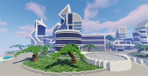 Minecraft Futuristic City Map Globaloio