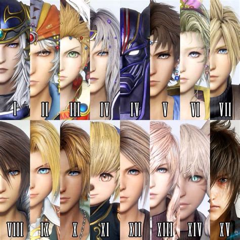 best final fantasy protagonists characters and games ranked