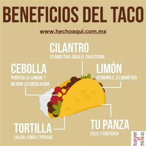 Beneficios Del Taco Taco Humor Food Humor Logo Restaurant Mexican