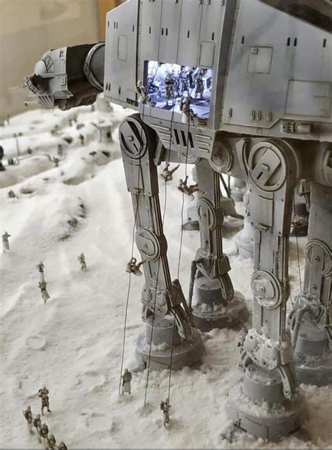 Star Wars Battle Of Hoth Diorama With At At Disembarkation Modelmakers