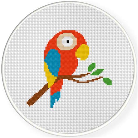 Cute Parrot Cross Stitch Pattern Daily Cross Stitch