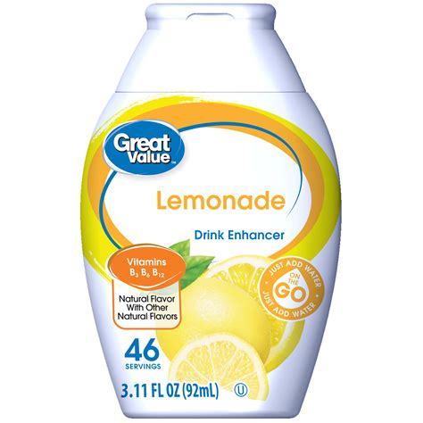 Great Value Lemonade Drink Enhancer 311 Fl Oz
