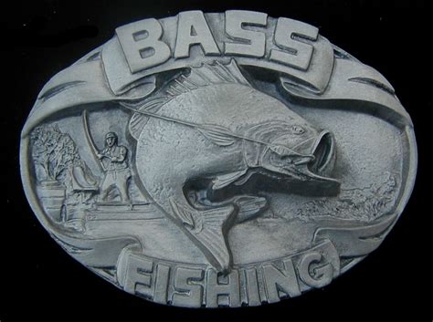 Bass Fishing Belt Buckle Unique Unused Buckles