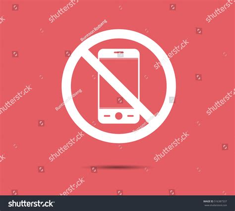 No Cell Phone Mobile Prohibited Logo Stock Vector Royalty Free 516387337 Shutterstock