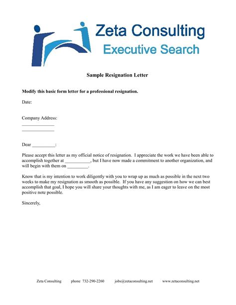 Simple Resignation Letter 59 Examples Format Sample Examples