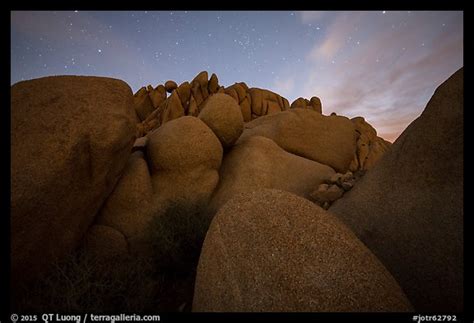 Picturephoto Granite Boulders At Night Joshua Tree National Park