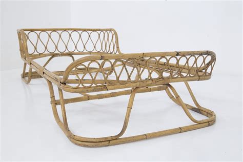 Single Bed Attributed To Gio Ponti In Bamboo And Rattan Italy 1950s For Sale At Pamono