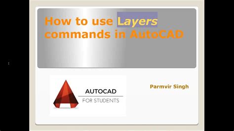 How To Use Layers Command In Autocad Youtube