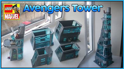 Lego Avengers Tower Moc Stark Tower Lego Marvel Youtube