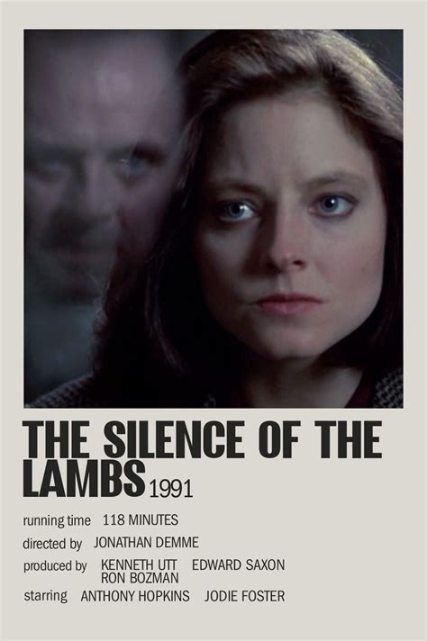 The Poster For The Movie The Science Of The Lambs With An Image