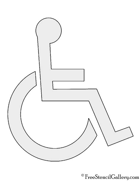 Handicap Symbol Stencil Free Stencil Gallery
