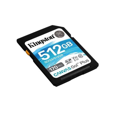 Kingston Canvas Go Plus Sd Card 17090mb 512gb Auf Lager