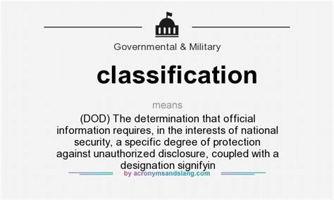 What does classification mean? - Definition of classification ...